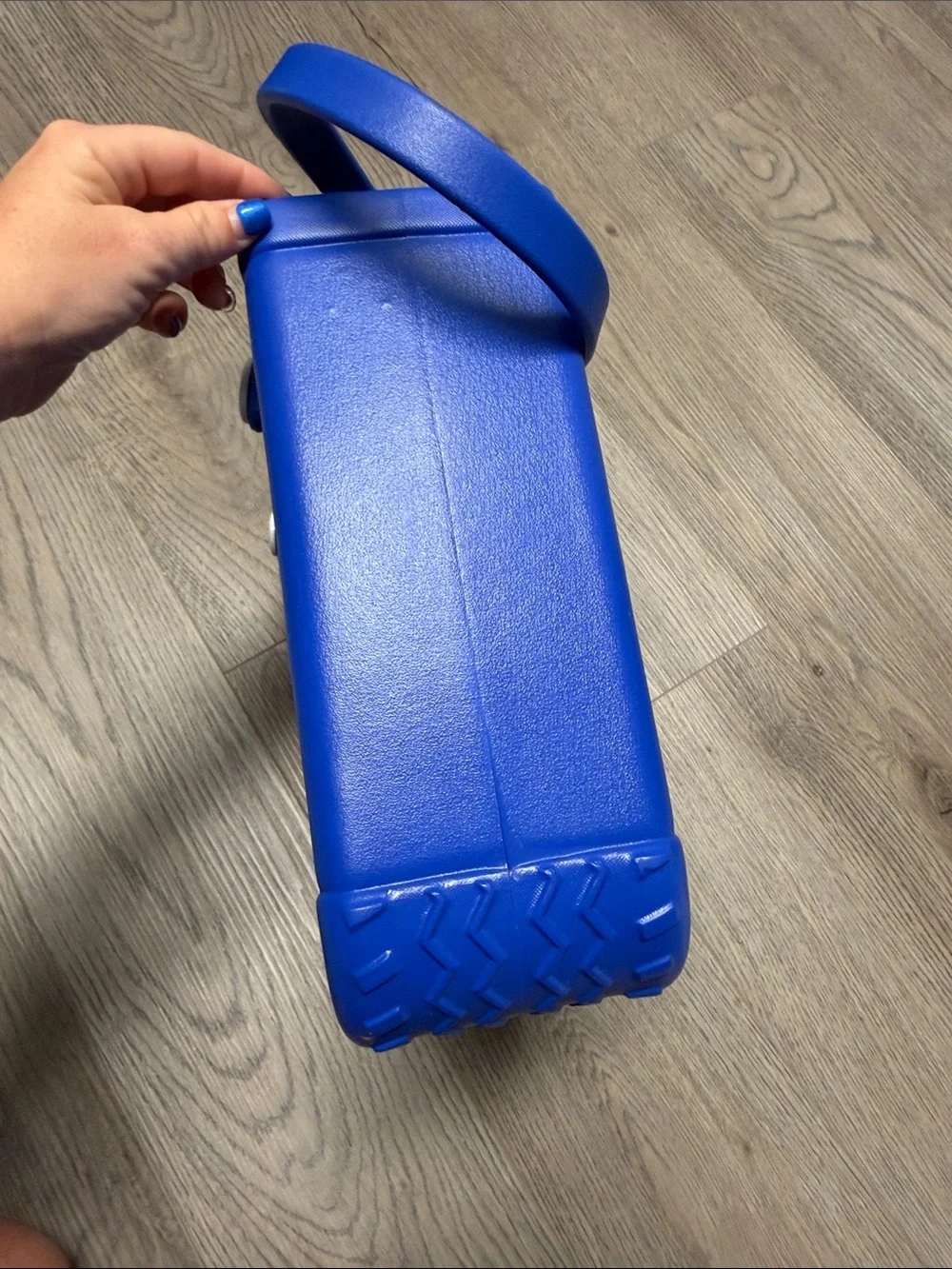 Small BOGG BAG Royal Blue Perforated Tote with Dual Handles